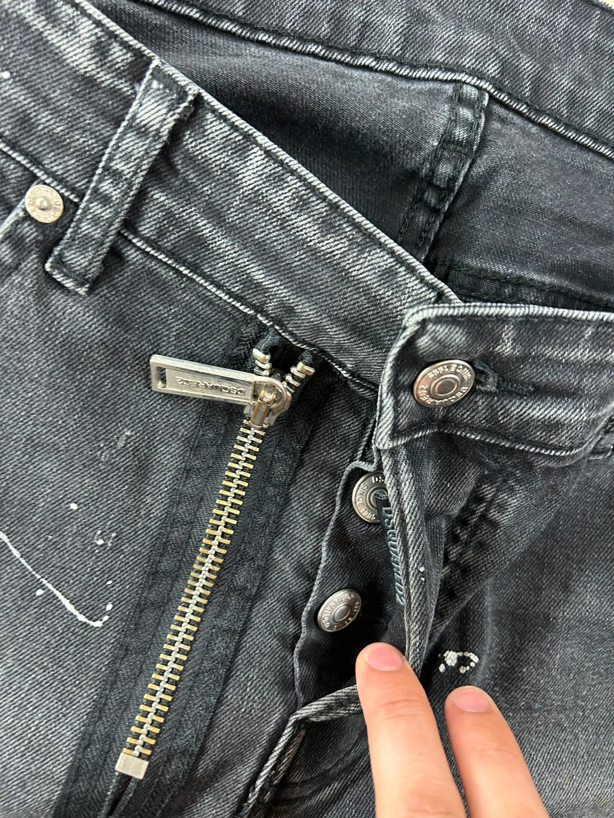 Jean rasgado preto dsquared2 tamanho 50 – photo 11